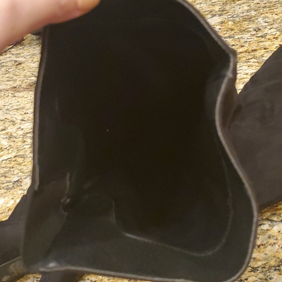 Over the Knee Suede Heel Boots - Picture 6 of 6